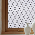 Window Privacy Film Decorative for Front Door, Bathroom Static Cling Stained by OHTMERU