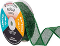 Mandala Crafts Green Burlap Ribbon 1 Inch Wide Jute Ribbons by MandalaCrafts