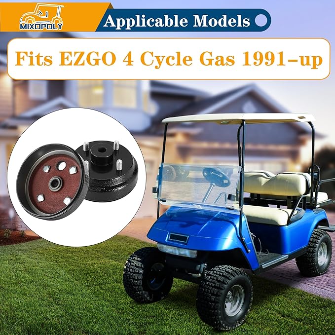 Golf Cart Brake Drum/Hub Assembly for EZGO