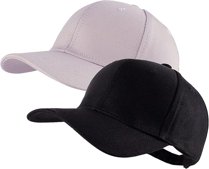 LANGZHEN Unisex Baseball Cap 100% Cotton Fits Men Women Washed Denim Adjustable Dad Hat