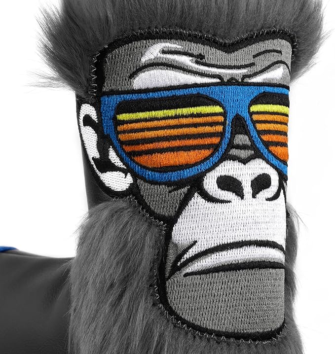 Craftsman Golf Gorilla with Suits Want to Take a Vacation 460CC Driver Headcover Fairway Wood Hybrid Blade Mallet Putter Cover Gift for Men