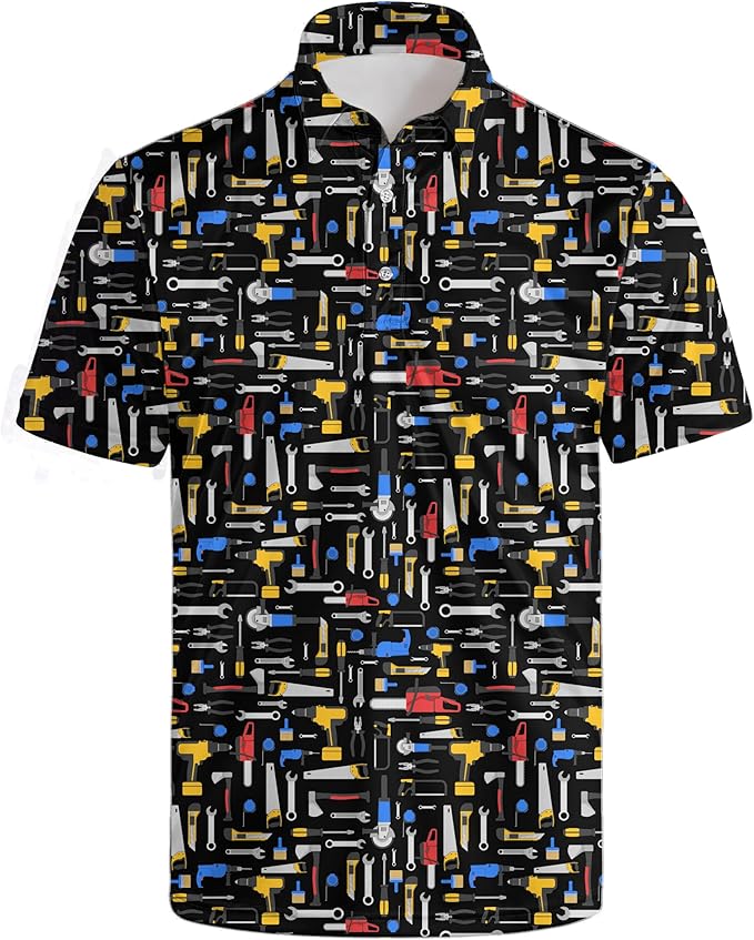 Mens Golf Shirts Golf Polo Shirts for Men Short Sleeve Polo Shirts Golf Gifts