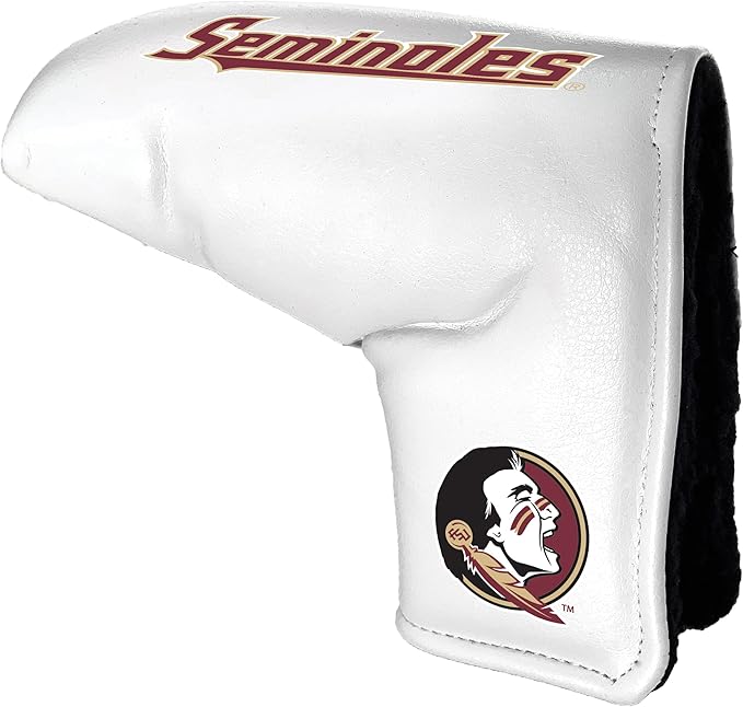 Team Golf NCAA Tour Blade Putter Cover (White), Fits Most Blade Putters, Scotty Cameron, Taylormade, Odyssey, Titleist, Ping, Callaway