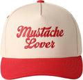 MIRMARU Two-Tone Vintage Canvas Trucker Hats for Men & Women, Adjustable Size Baseball Caps with Trendy Embroidered Design