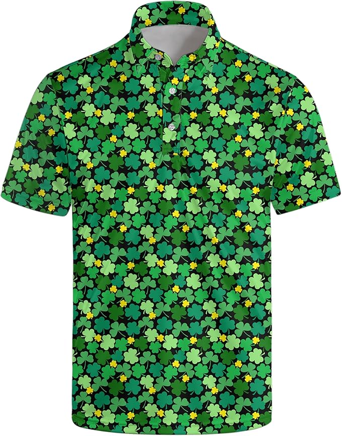 Mens Golf Shirts Golf Polo Shirts for Men Short Sleeve Polo Shirts Golf Gifts