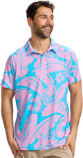 Tipsy Elves Men's Performance Golf Shirt - 4-Way Stretch, Quick Dry, Athletic Cut - Golf Polo