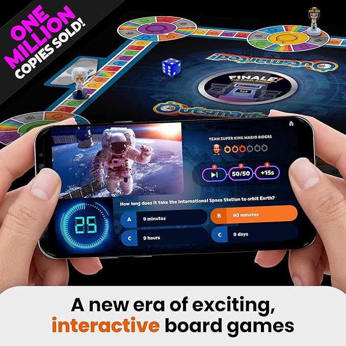 Outsmarted - The App-Connected TV Quiz-Show Board Game | Kids, Teens & Adults | - Image 3
