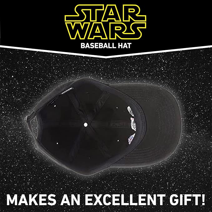 Star Wars Dad Hat, Darth Vader, R2-D2 and Stormtrooper Cotton Adult Baseball Cap with Curved Brim