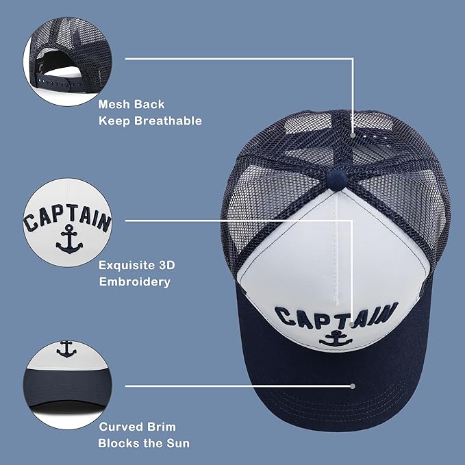 Outdoor Hat Captain Hats Hunting Hat Biggfoot Hat Mountain Baseball Cap Sailing Trucker Hat for Men Women