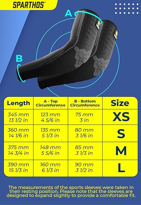 Sparthos Arm Compression Sleeves - Forearm Brace for Recovery, Support for Athletic Sports Tattoo Bicep Sun Cover Uv Protection Warmer Elbow Tendonitis It Band Copper - for Men and Women (Beige-M)