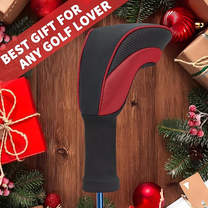 Wood Headcover Golf Club Covers Driver Headcovers Nylon Head Covers Designed to Fit All Woods - 3/4/5/6 Pack/Set Golf Accessories Suitable for Men and Women