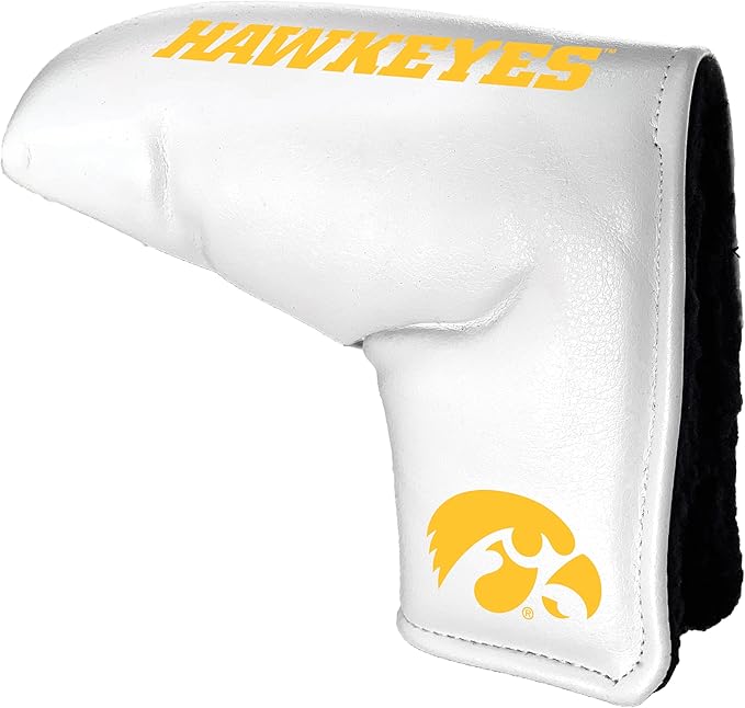 Team Golf NCAA Tour Blade Putter Cover (White), Fits Most Blade Putters, Scotty Cameron, Taylormade, Odyssey, Titleist, Ping, Callaway