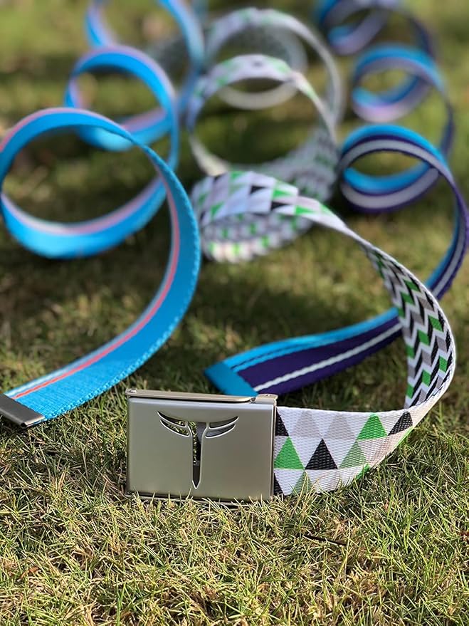 Teeoff 3 Pack Golf Web Belt Reversible Metal Buckle