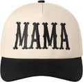 MIRMARU Two-Tone Vintage Canvas Trucker Hats for Men & Women, Adjustable Size Baseball Caps with Trendy Embroidered Design