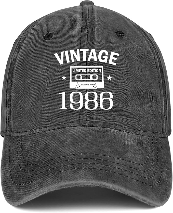 40th Birthday Gifts Women Men 1986 Hats Vintage 1986 Baseball Cap 40th Birthday Gifts for 40 Year Old Fathers Mothers Day
