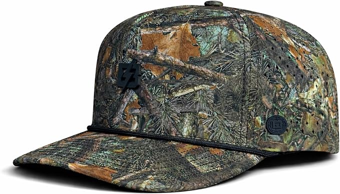 BRIMZ Outdoor Performance Hat - Water & Sweat Resistant Hats - Breathable & Moisture-Wicking Snapback
