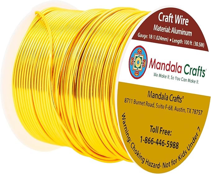 Mandala Crafts 18 Gauge Anodized Aluminum Craft Wire - Image 2