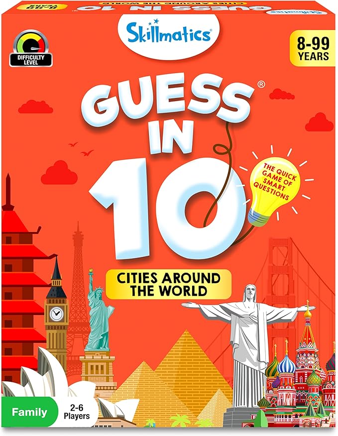 Skillmatics Guess in 10 Cities Around The World, Educational Travel Toys by Skillmatics