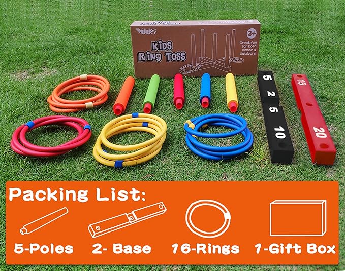 Ring Toss Game for Kids, Indoor & Outdoor Game for Family and Adults - Image 2