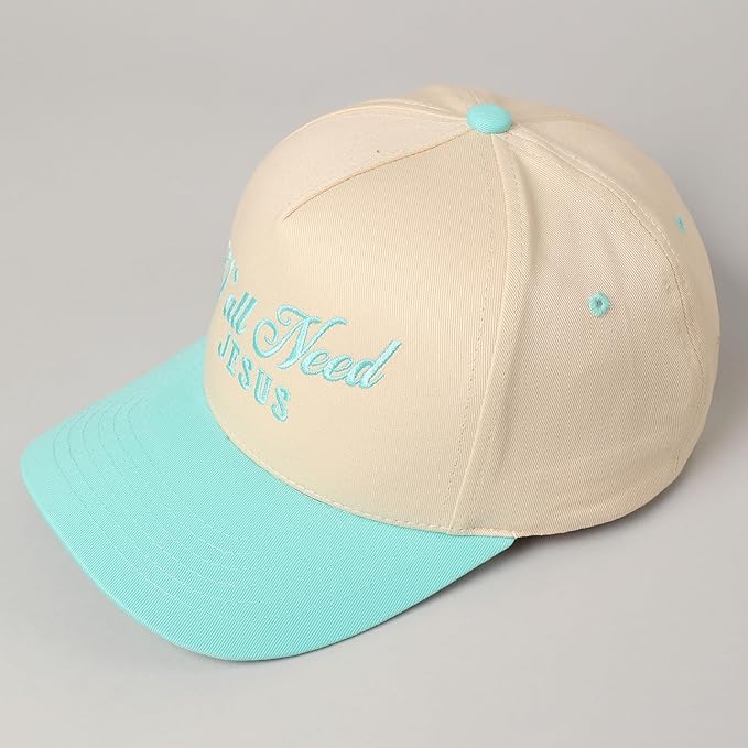 MIRMARU Two-Tone Vintage Canvas Trucker Hats for Men & Women, Adjustable Size Baseball Caps with Trendy Embroidered Design