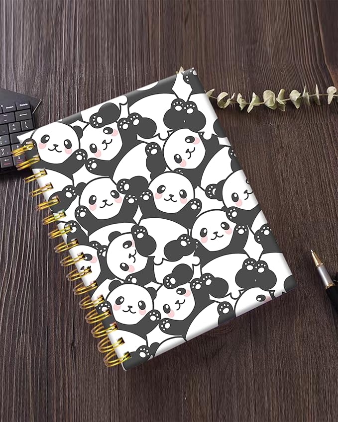 iampanda Spiral Journal Notebook, Cute Strong Twin-Wire Binding - Image 5