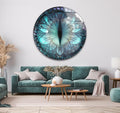My Photostation.com 10'' Diameter Mystical Dragon Eye Round Glass Wall Art by MyPhotostation