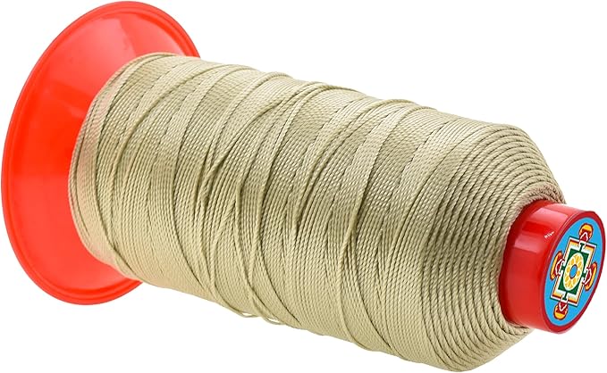 Mandala Crafts Bonded Nylon Thread Beige Heavy Duty Sewing Threads - Image 2