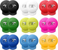 Baseball Glove Locks – 18 Pack Lace Locks for Baseball & Softball – 9 Assorted Colors (2 Each) – Glove Lock Clips for Glove Repair and Secure Fit - Youth & Adult Players