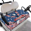 Golf Cart Seat Covers, Universal Golf Cart Seat Towel Blanket with 4 Front Pockets & Nonskid Bottom Fits for Club Car 2 Person Seats Golf Carts