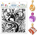CHGCRAFT Artistic Pattern Polymer Clay Texture Sheets Fumes Silicone Stamp by chgcraft