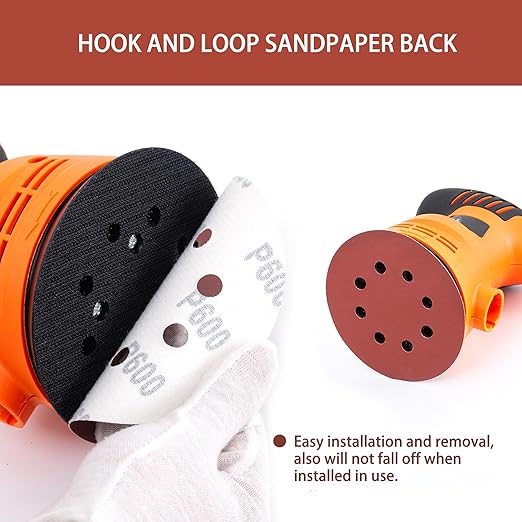 150pcs 600 Grit Sanding Discs, 5-Inch 8-Hole Sandpaper, - Image 4
