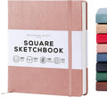 Beechmore Books Square Sketchbook – 8x8 Premium Vegan Leather Bound Large by BeechmoreBooks