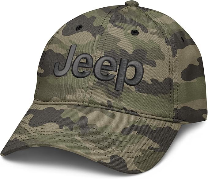 Jeep Cap Adjustable Puff Embroidered Baseball Hat