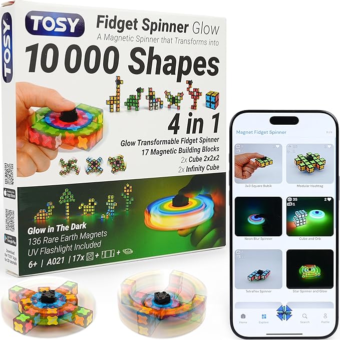 TOSY Magnet Fidget Spinner Glow by TOSY