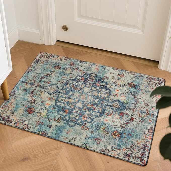 Lahome Bohemian Floral Medallion Area Rug by Lahome