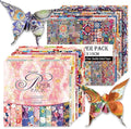 Origami Paper Kit 100 Sheets 70GSM 6 Inch Square Double Sided Color 100 Vivid by Bestartsuppliesforyou