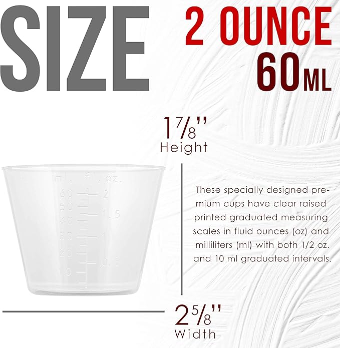 Pouring Masters 2 Oz Liquid Measuring Cups - Image 3