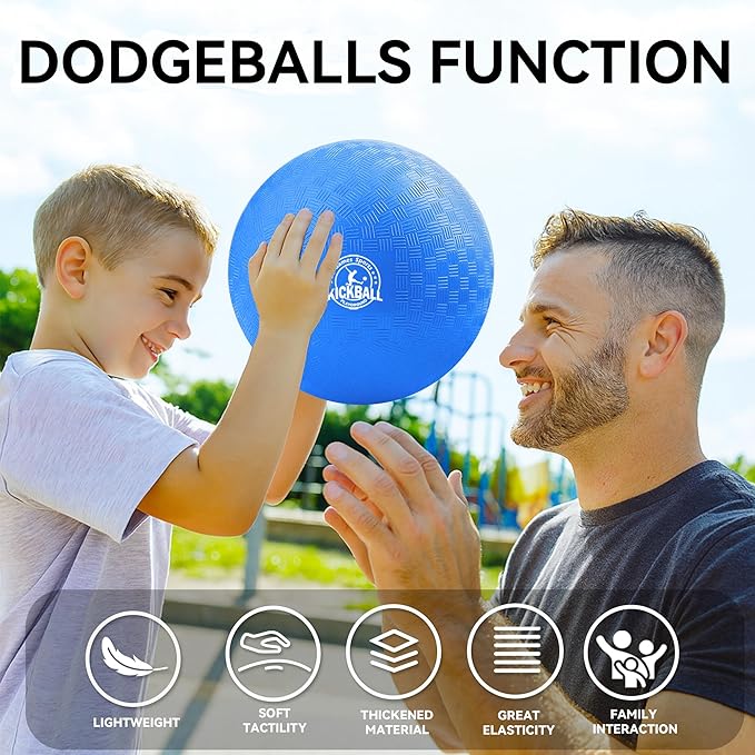 10 Inch Kickball Playground Balls 6 Pack or 12 Pack, Playground Balls - Image 4
