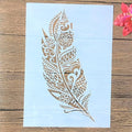 TIAMECH A4 Mandala Feather Stencil by TIAMECH