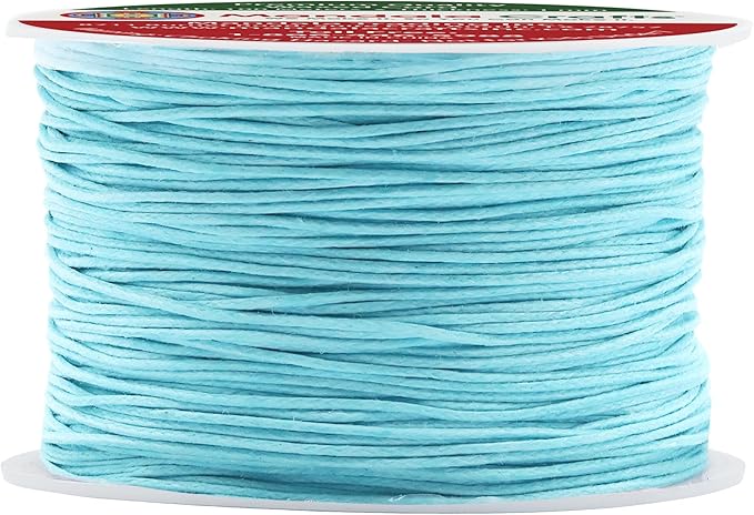 Mandala Crafts 1mm 109 Yards Mint Cotton Waxed Cord by MandalaCrafts