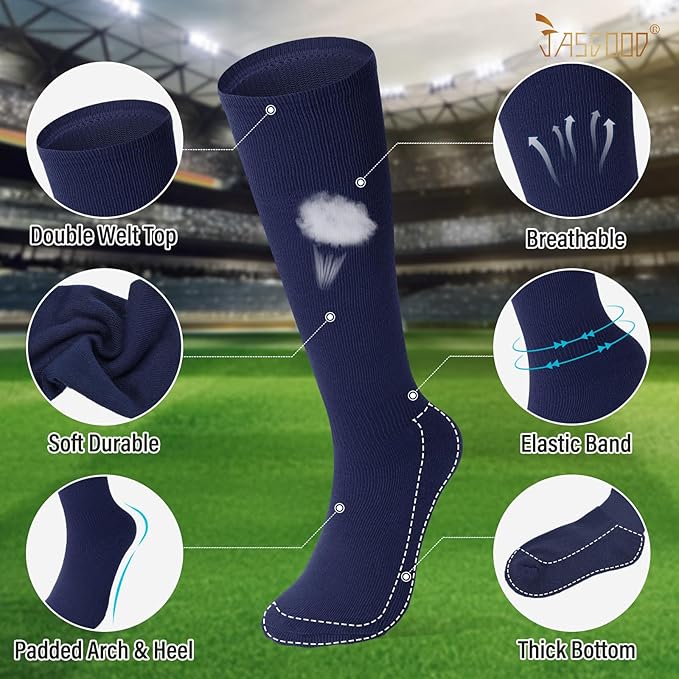 Baseball Socks and Belt for Youth Adult Softball Socks Combo Elastic Waist Belt for Men Kids Boys Girls Women JASGOOD