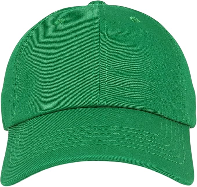 Classic Dad Hat Cotton, Low-Profile Plain Baseball Cap, Adjustable, Breathable and Packable