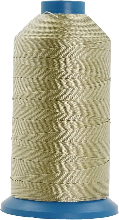 Mandala Crafts Bonded Nylon Thread Beige Heavy Duty Sewing Threads by MandalaCrafts