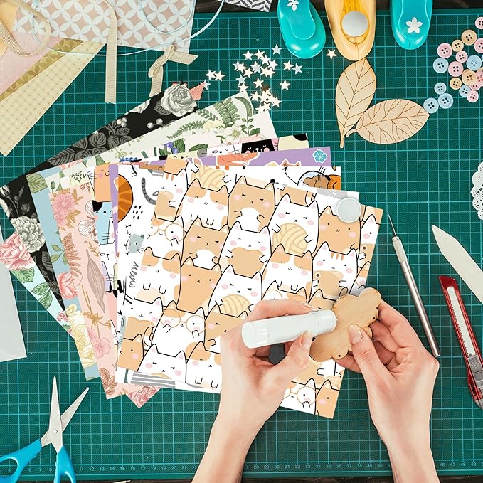 48 Sheets 24 Designs Scrapbook Paper Pad, Scrapbooking DIY Decorative - Image 8