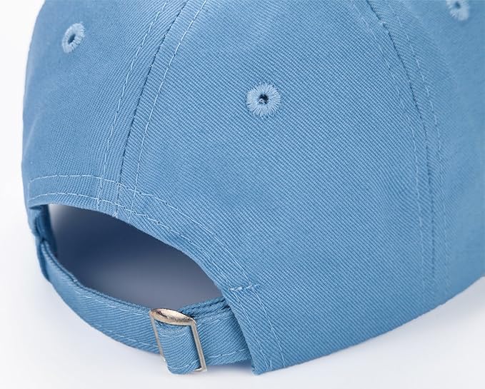Edoneery Baseball Cap for Kids-Adjustable Washed Cotton Golf Toddler Hat for Boys & Girls