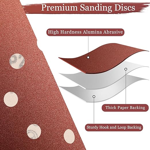 5 Inch Sanding Discs Hook and Loop, 1000 Grit - Image 3