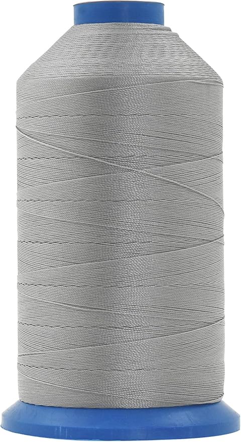 Mandala Crafts Bonded Nylon Thread Gray Heavy Duty Sewing Threads by MandalaCrafts