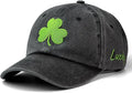 St Patricks Day hat Green Baseball Cap Shamrock Embroidered for man Women Funny