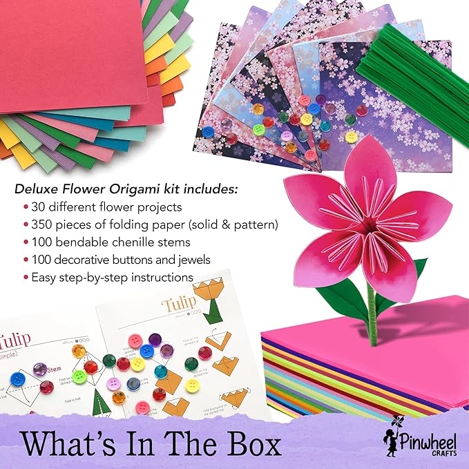 Pinwheel Crafts Origami Papers Kit - Image 2