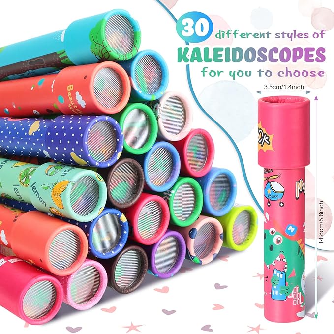Yunsailing 30 Pcs Classic Kaleidoscopes Party Favors Vintage Mini Kaleidoscope - Image 2